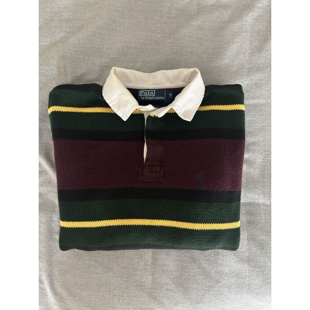 Polo Ralph Lauren Vintage Knit Sweater Rugby - Picture 2 of 5